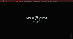 Desktop Screenshot of apocalypse-events.com