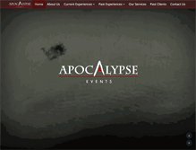 Tablet Screenshot of apocalypse-events.com